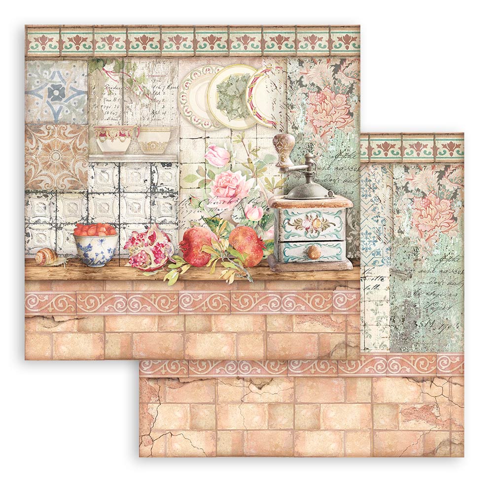 Stamperia - Extra small pad - Casa Granada- 6x6"