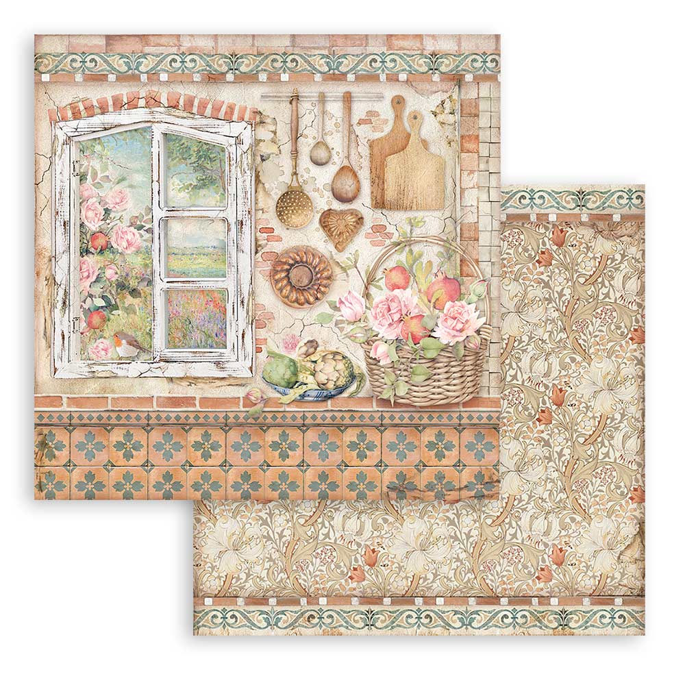 Stamperia - Extra small pad - Casa Granada- 6x6" - 3