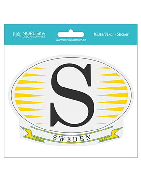 Bildekal Sweden 15 cm