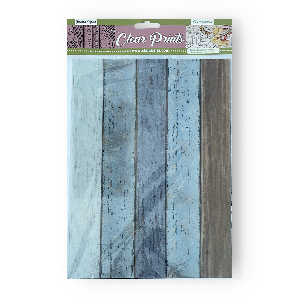 Stamperia Clear Prints Acetate sheet A4 Romantic Garden House