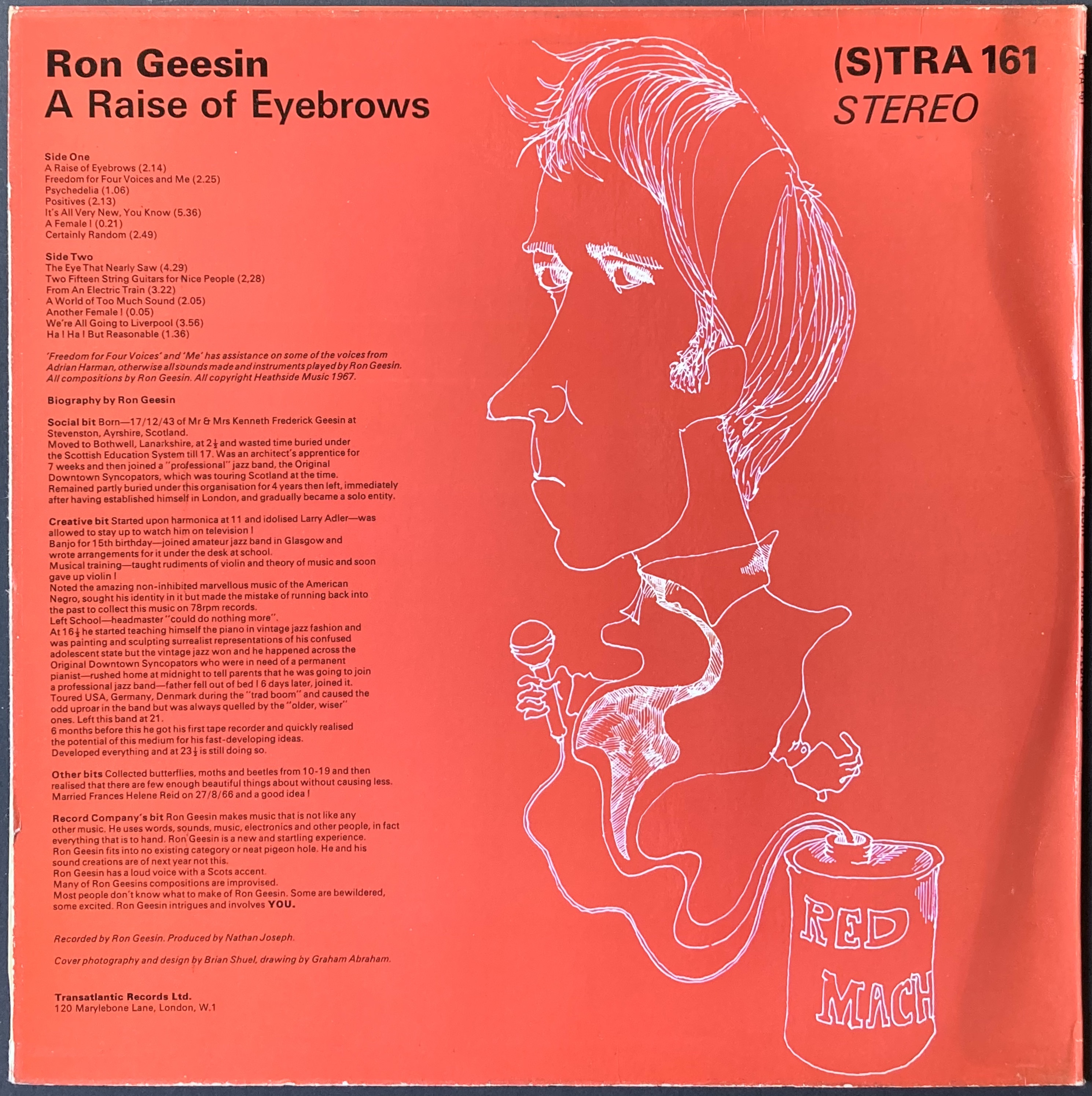 RON GEESIN - A raise of eyebrows UK-orig LP 1967 - 3