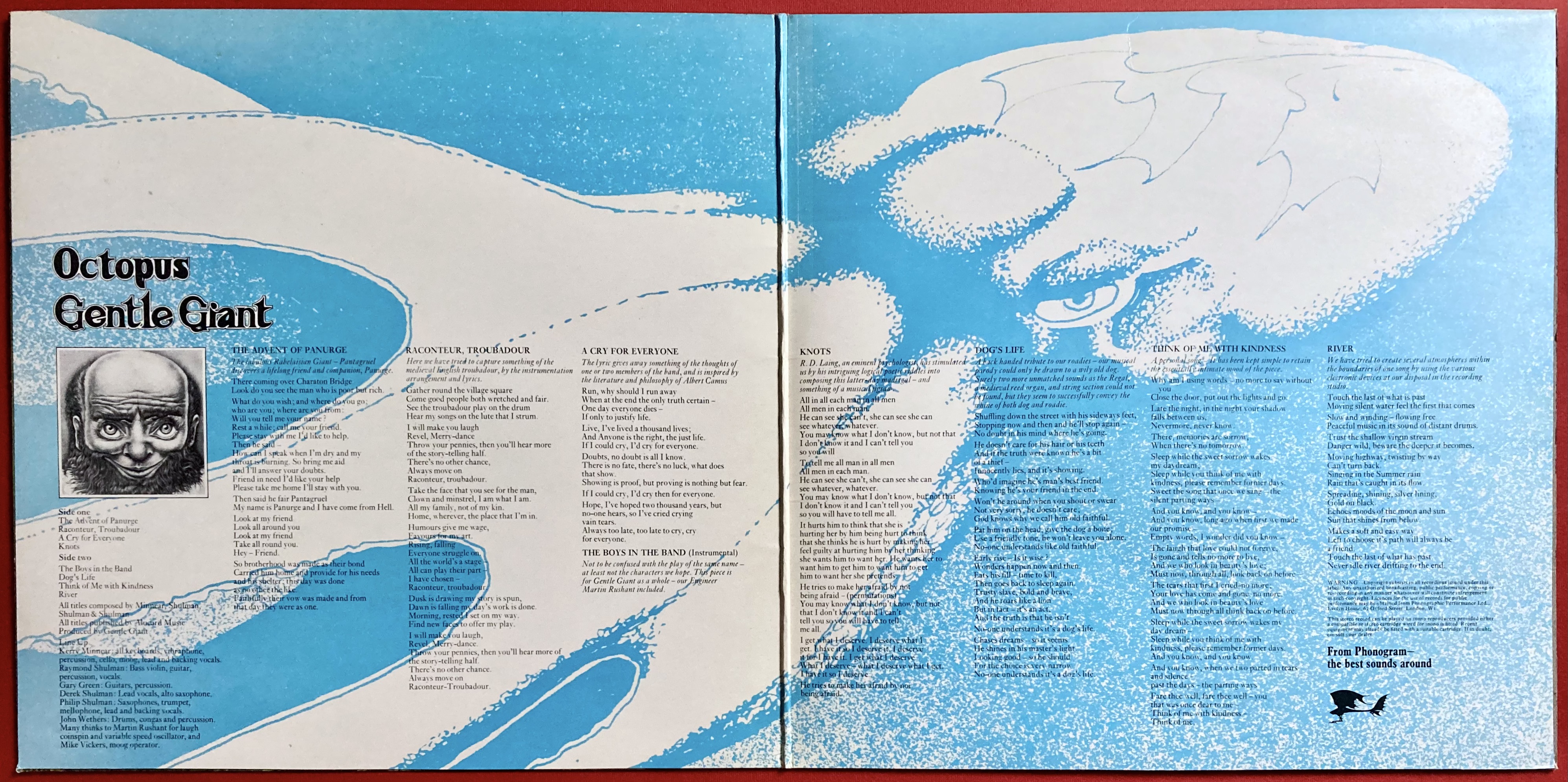 GENTLE GIANT - Octopus UK-orig Vertigo LP 1972 - 3