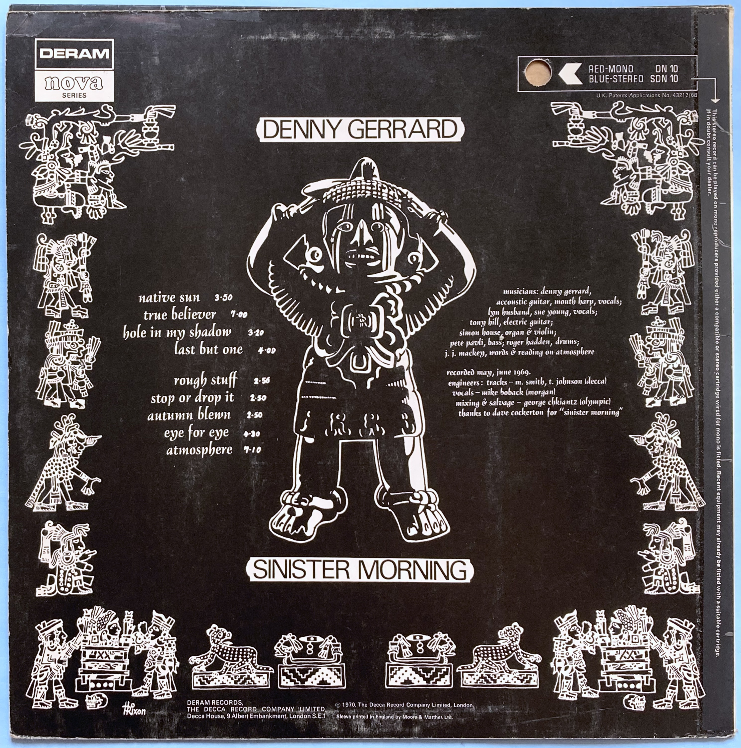 DENNY GERRARD - Sinister morning UK-orig LP 1970 - 3