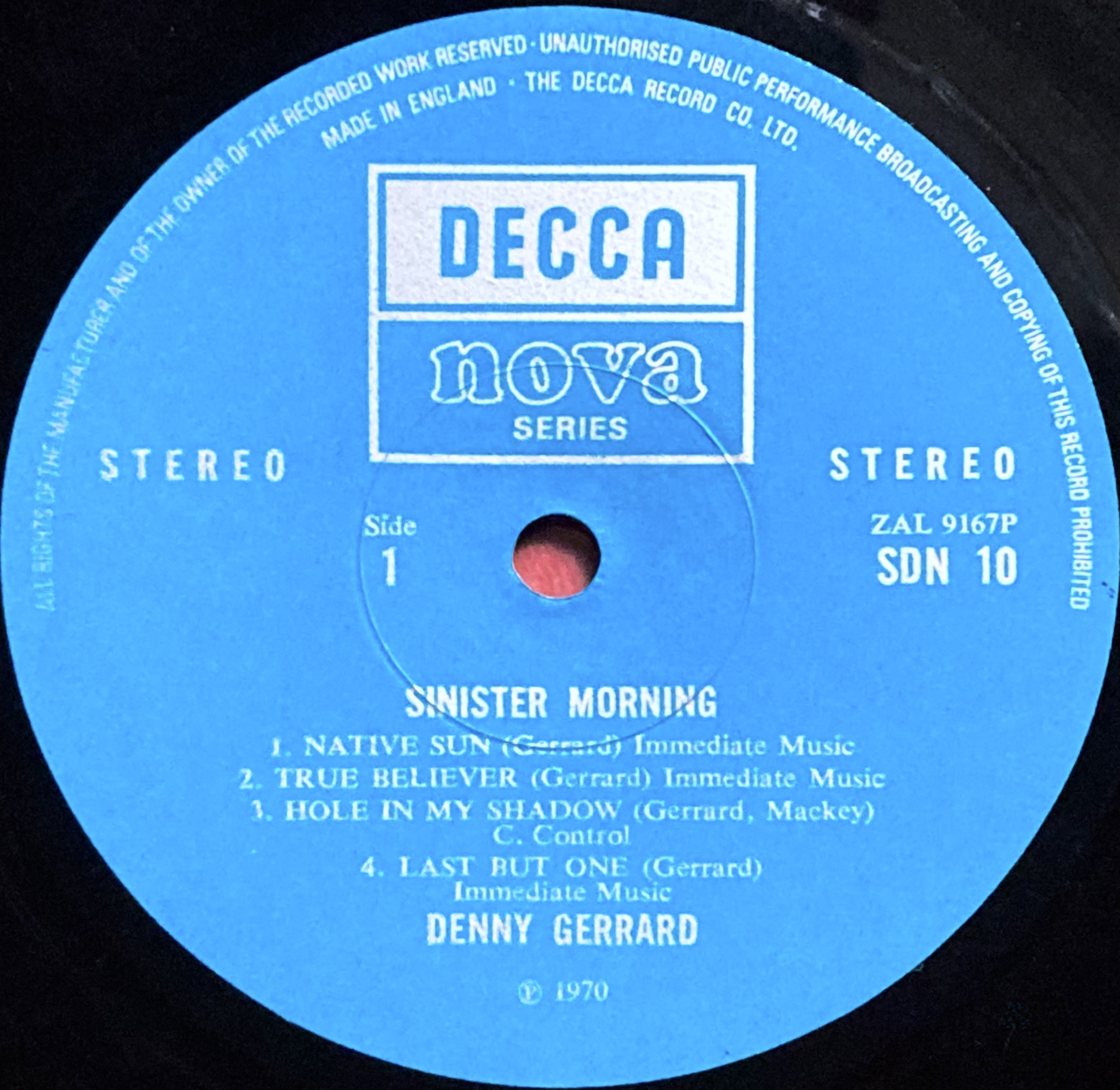 DENNY GERRARD - Sinister morning UK-orig LP 1970 - 4