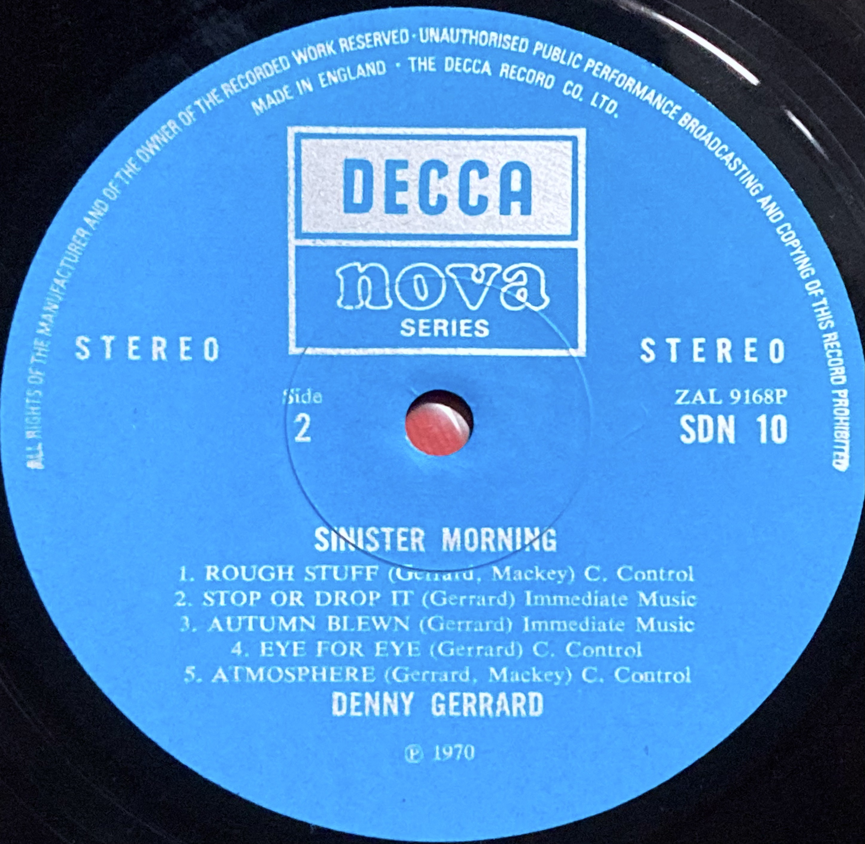 DENNY GERRARD - Sinister morning UK-orig LP 1970 - 5