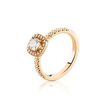 Olympia-2,1K Sten: 1×0,41 ct & 18×0,005 ct & 10×0,02 ct Fattning: CARM fyrkantig 4  mittsten 0,40 ct