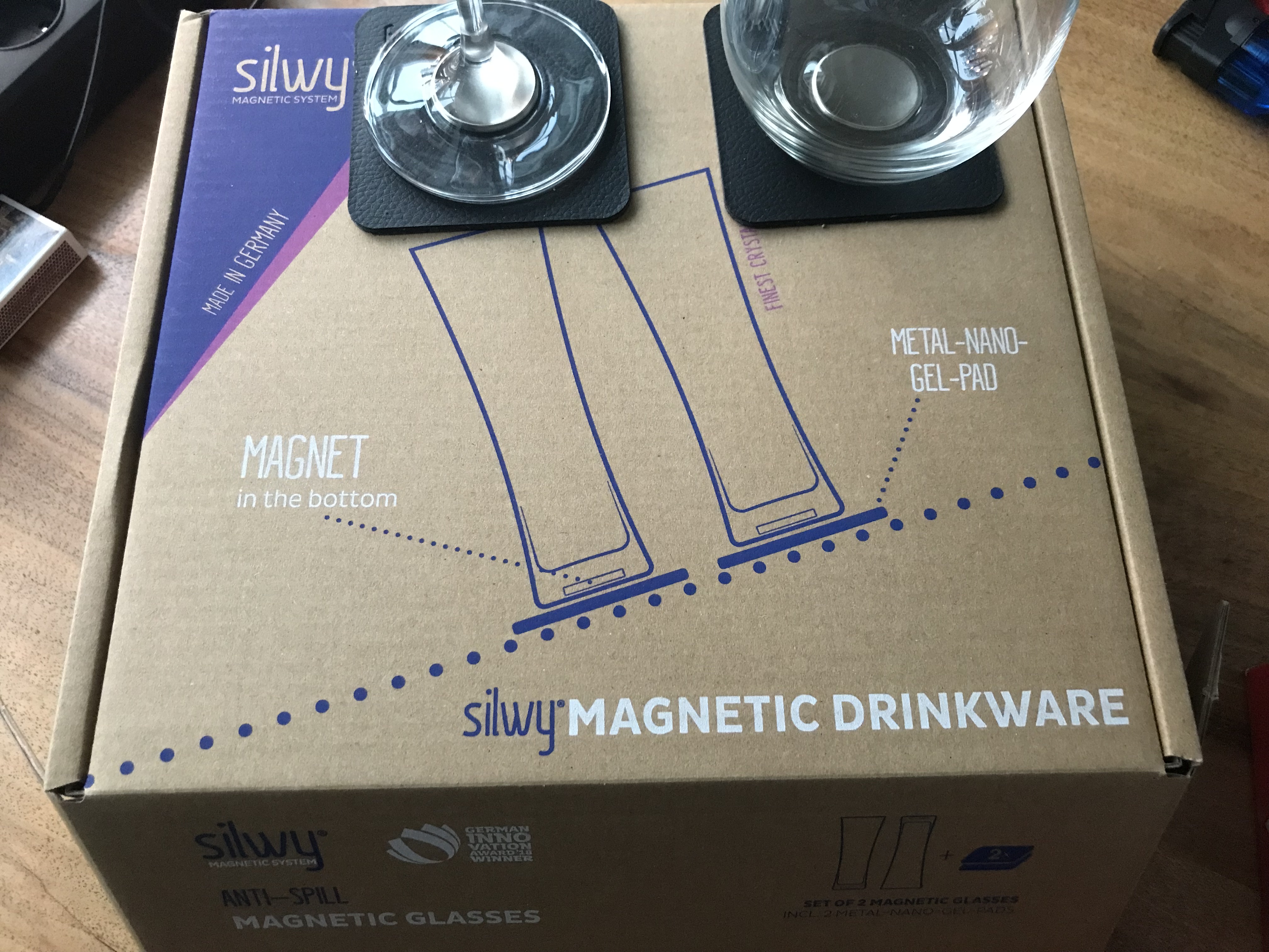 Silwy Magnet Kristallglas 2-er Set - 15
