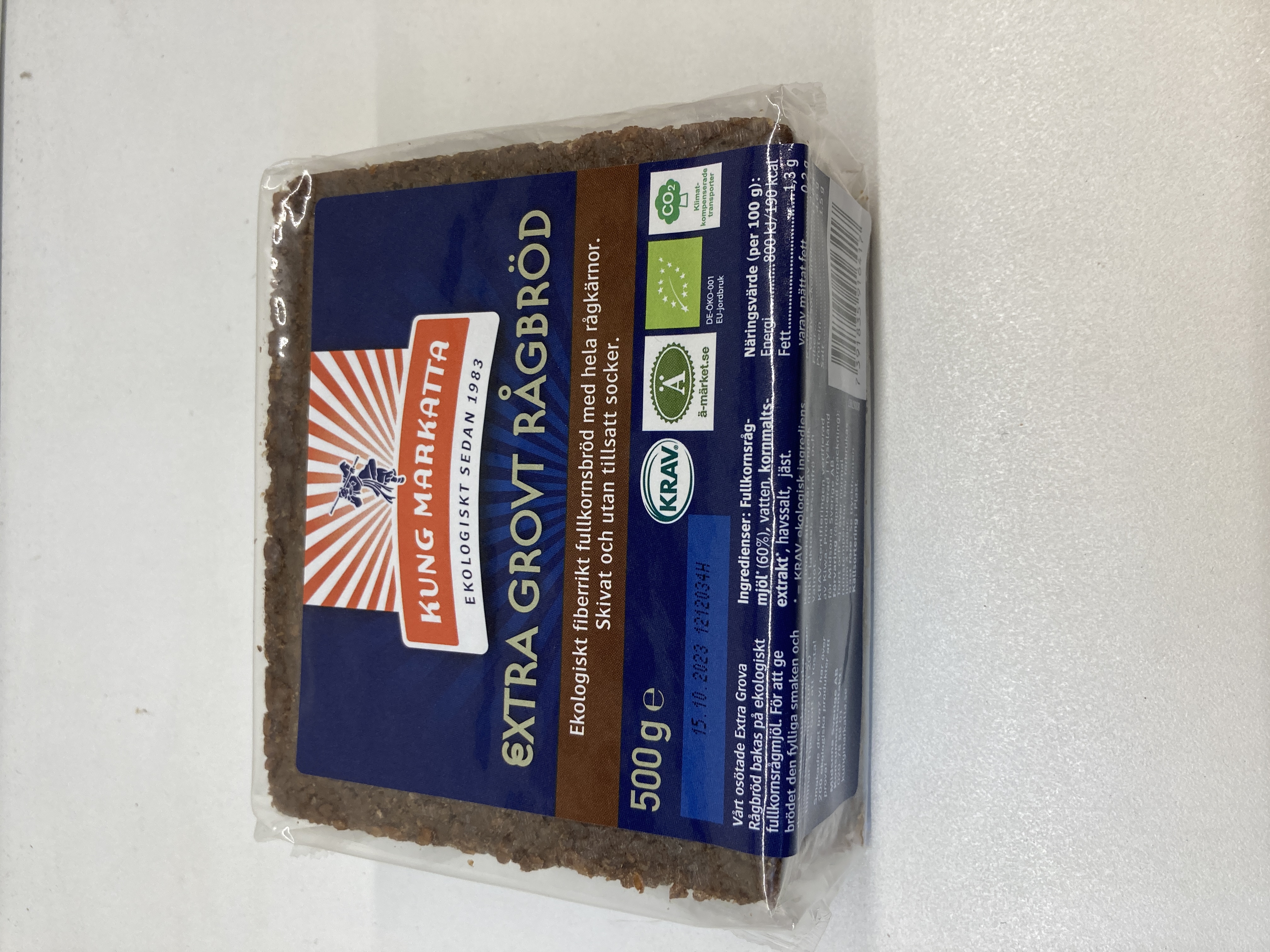 Extra grovt rågbröd 500 gram