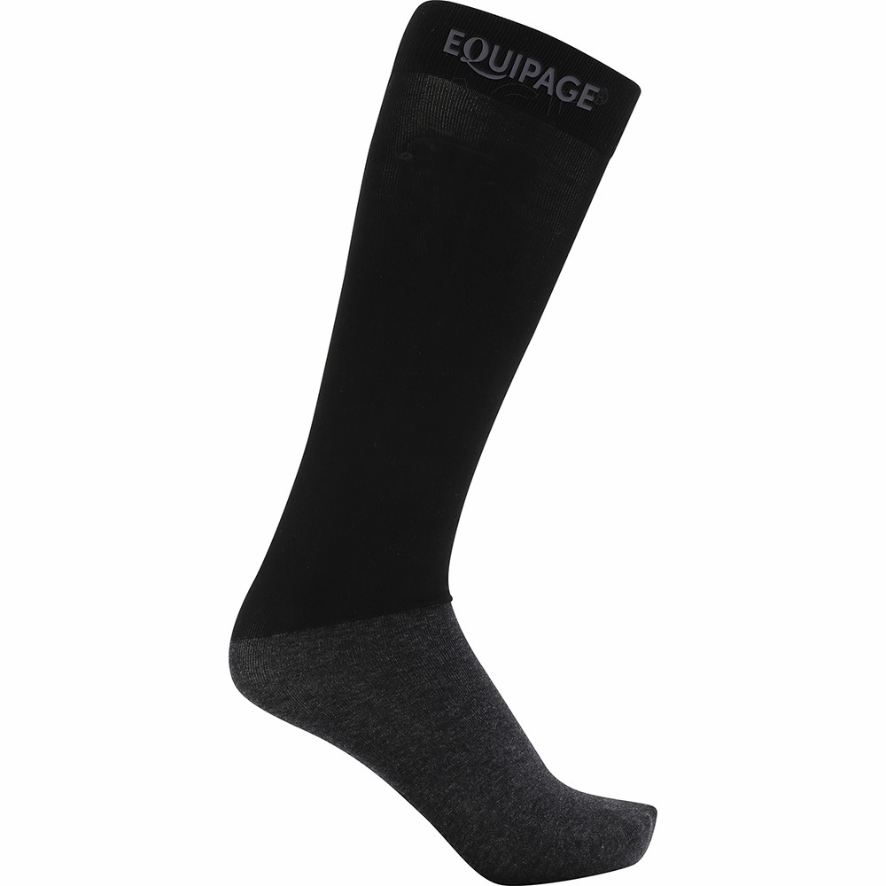 Equipage Comfy Ridstrumpor svart 2pak.