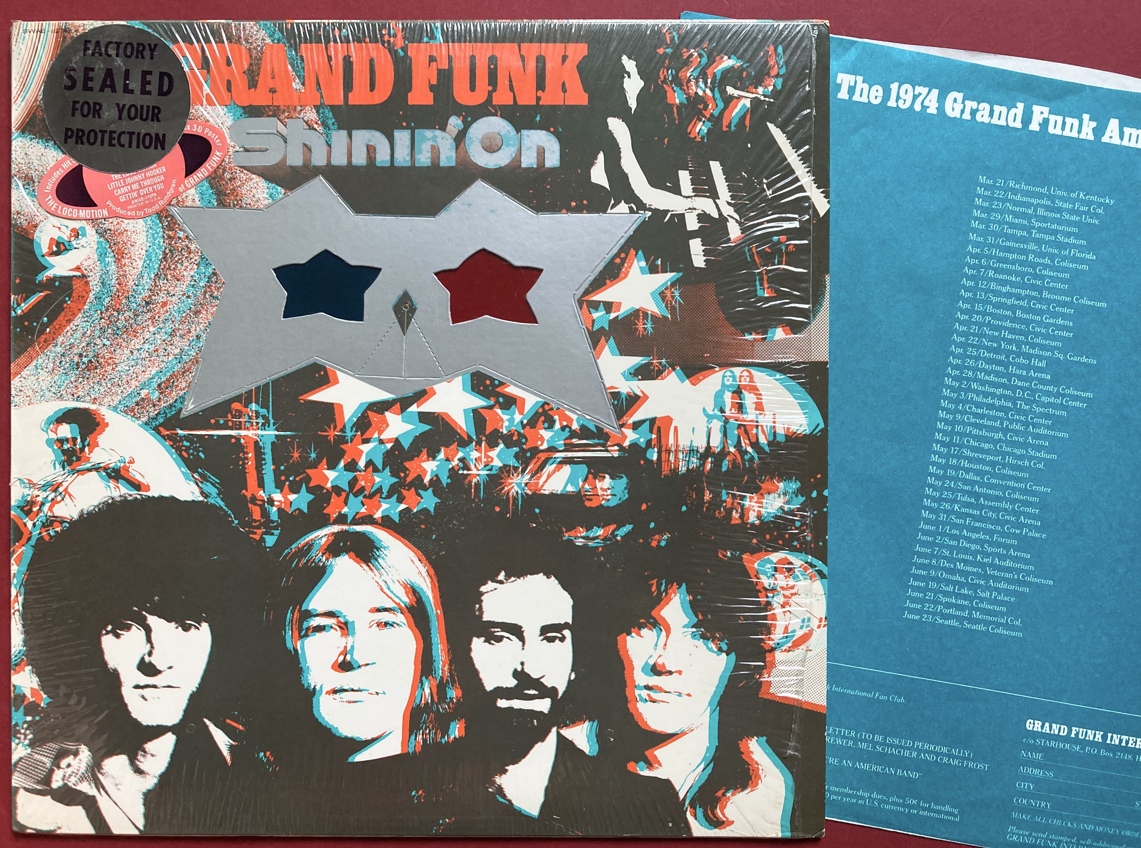 GRAND FUNK - Shinin´ on US-orig LP 1974