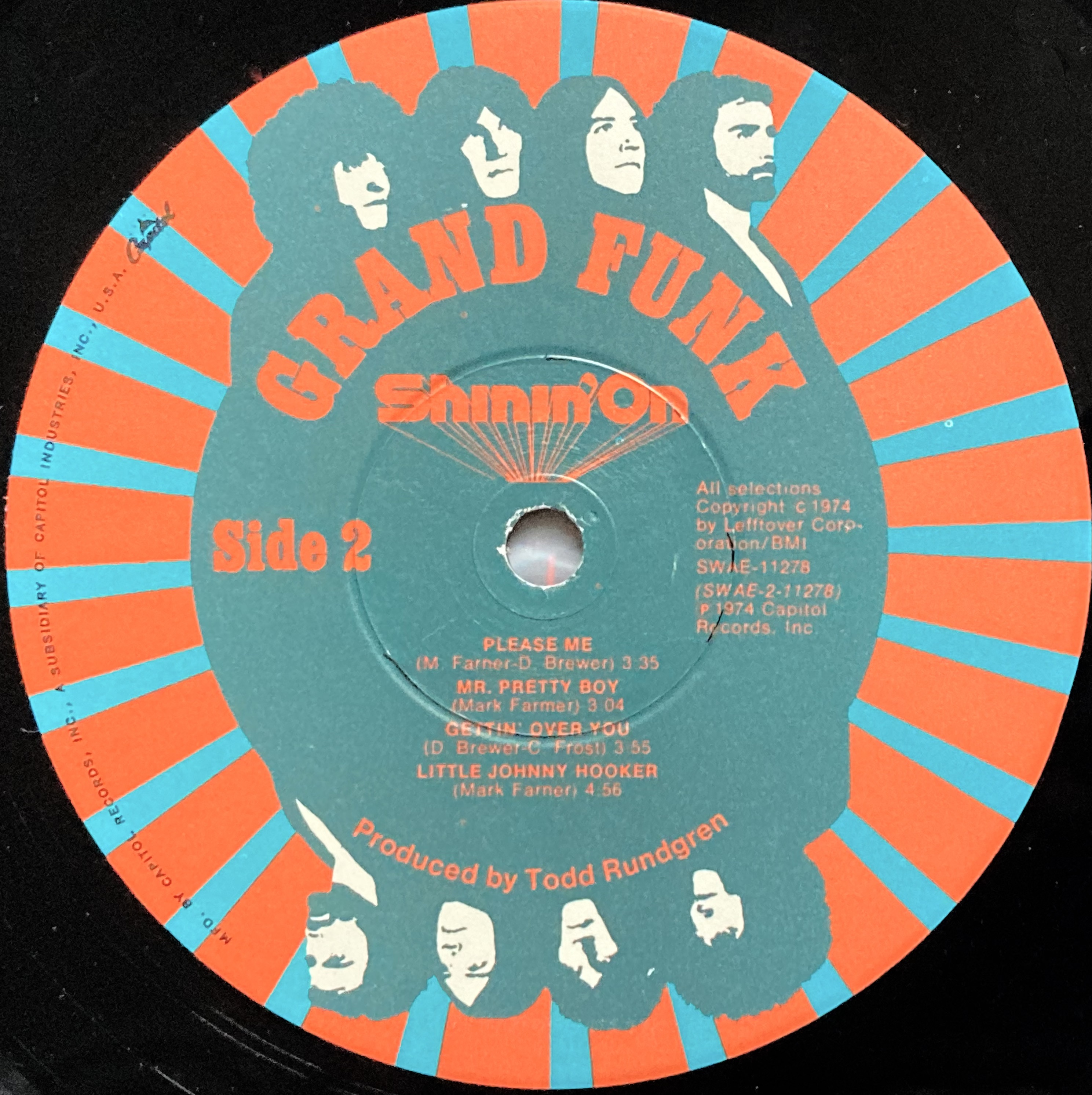 GRAND FUNK - Shinin´ on US-orig LP 1974 - 4