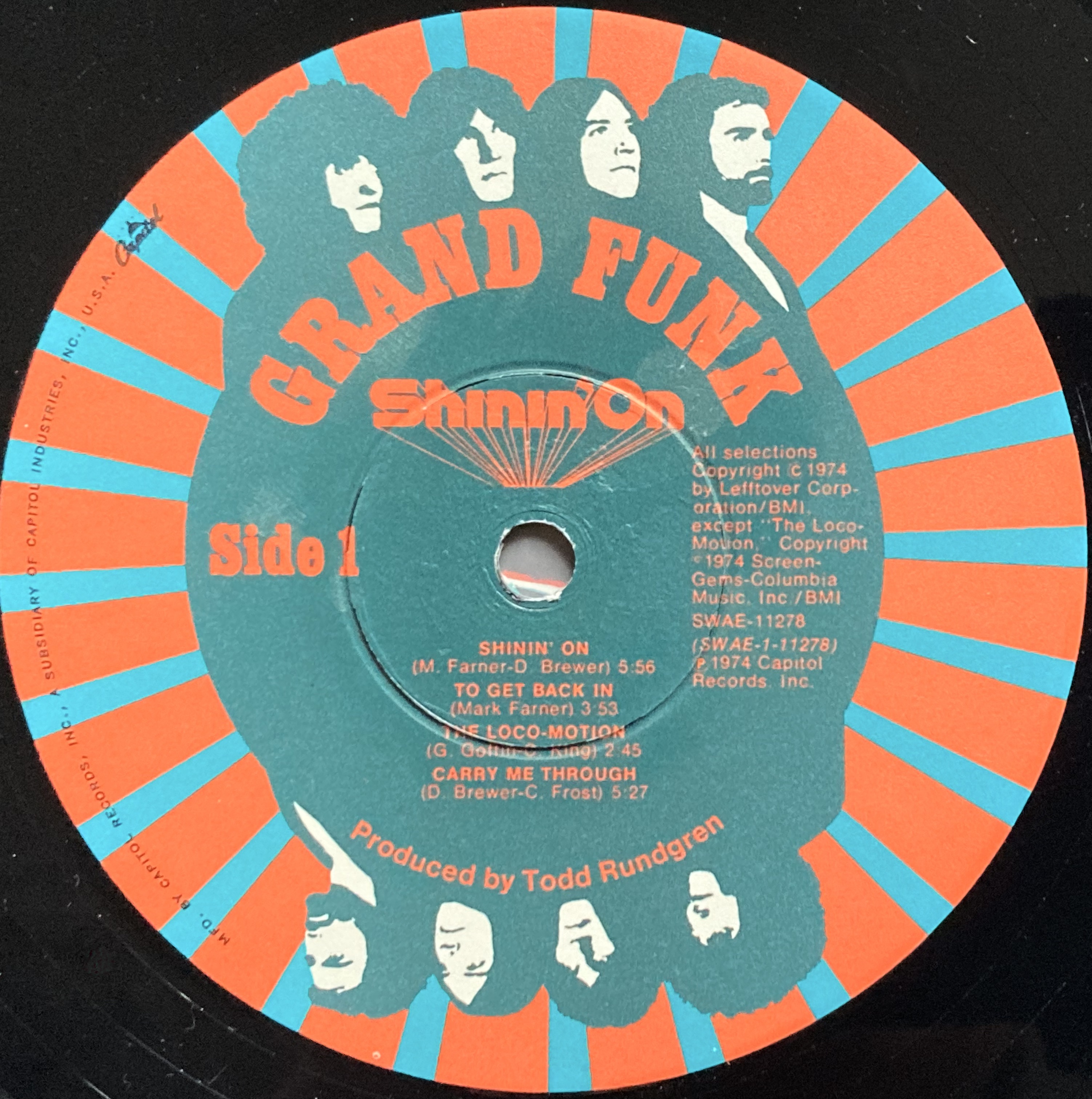 GRAND FUNK - Shinin´ on US-orig LP 1974 - 3