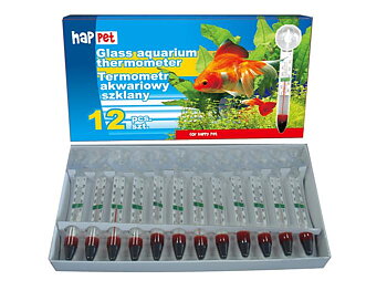 Glastermometer  med sugkopp  12 st. / fp.