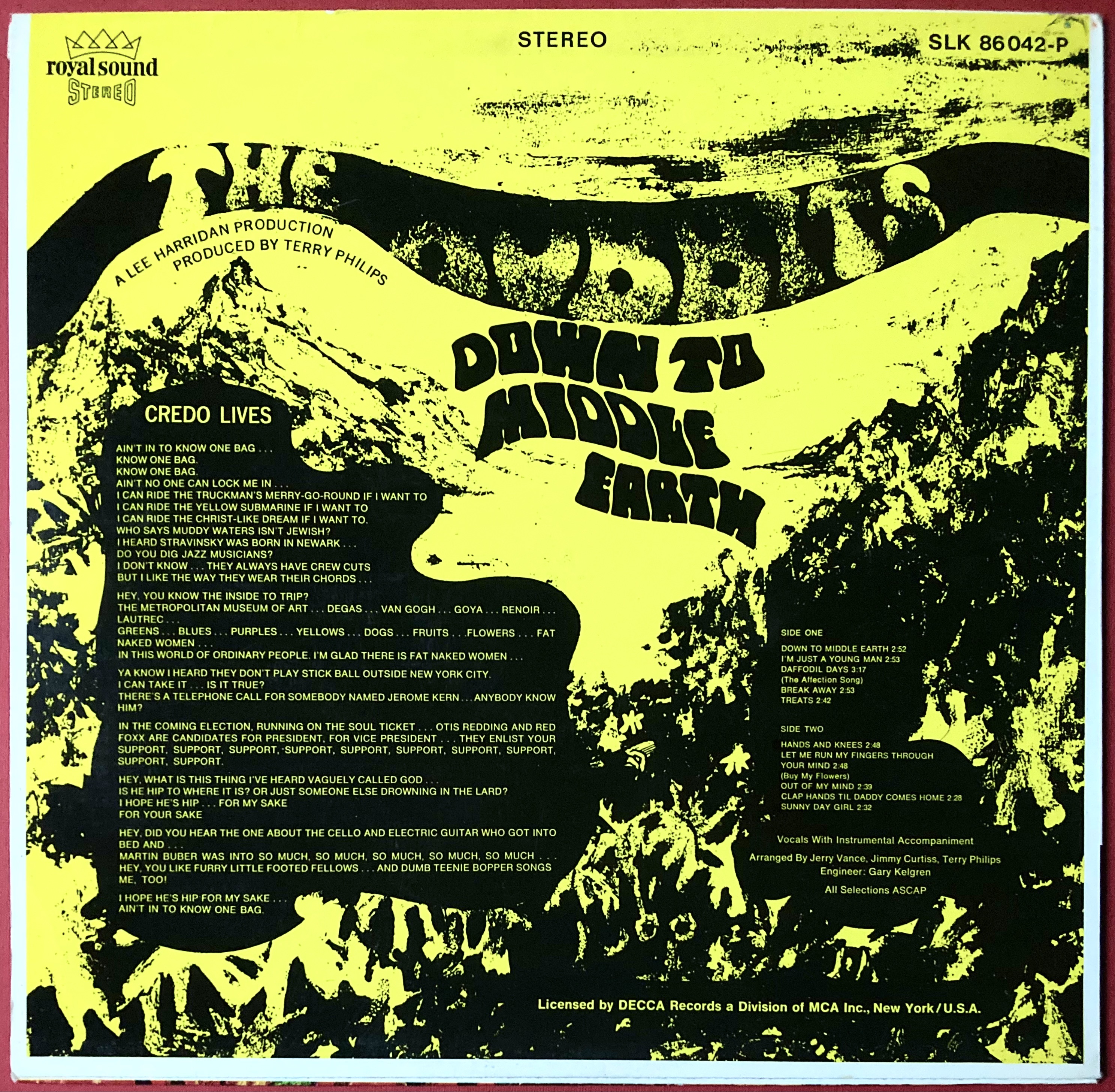 HOBBITS - Down to Middle Earth Ger-orig PROMO LP 1967 - 3
