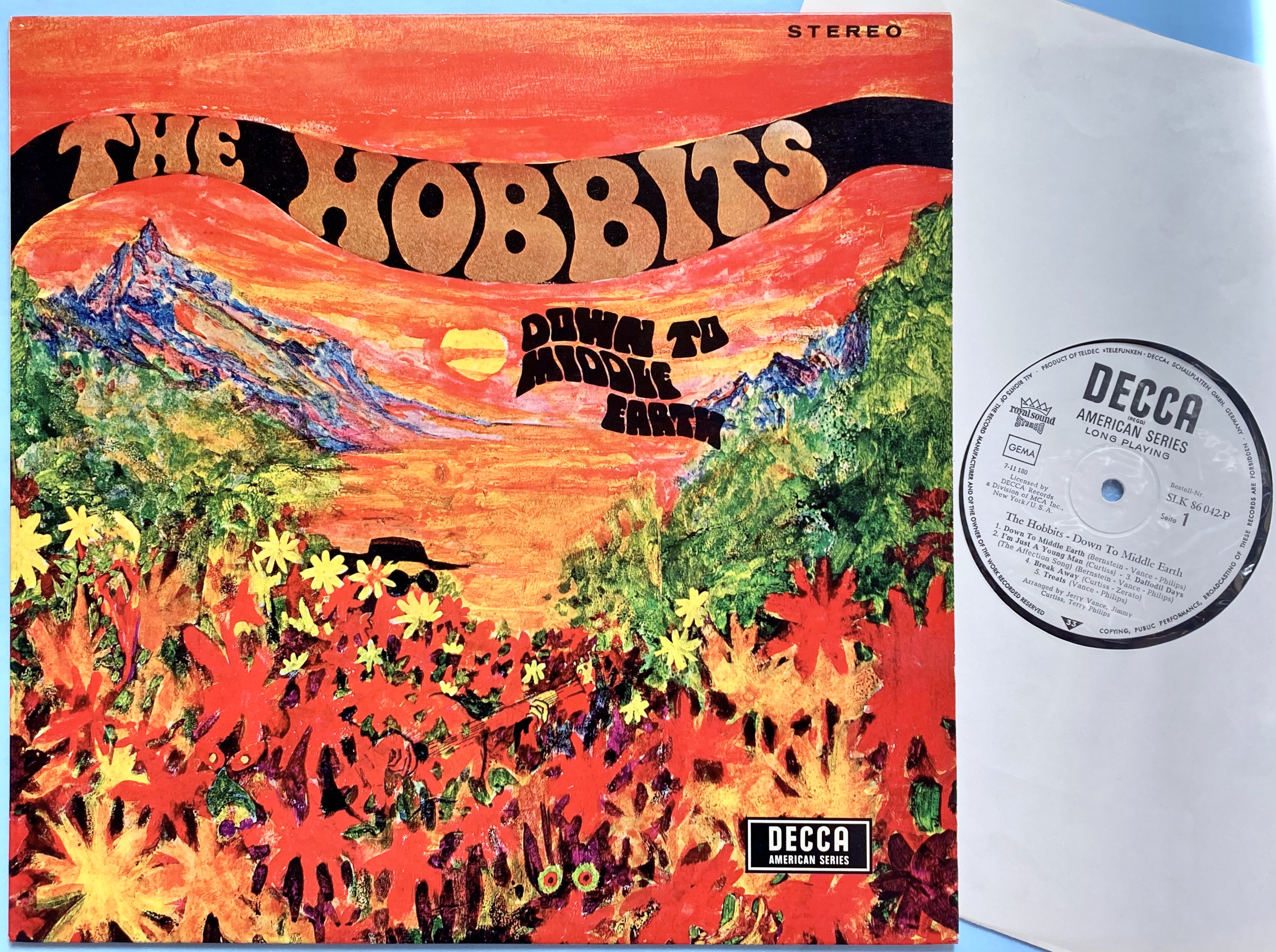 HOBBITS - Down to Middle Earth Ger-orig PROMO LP 1967