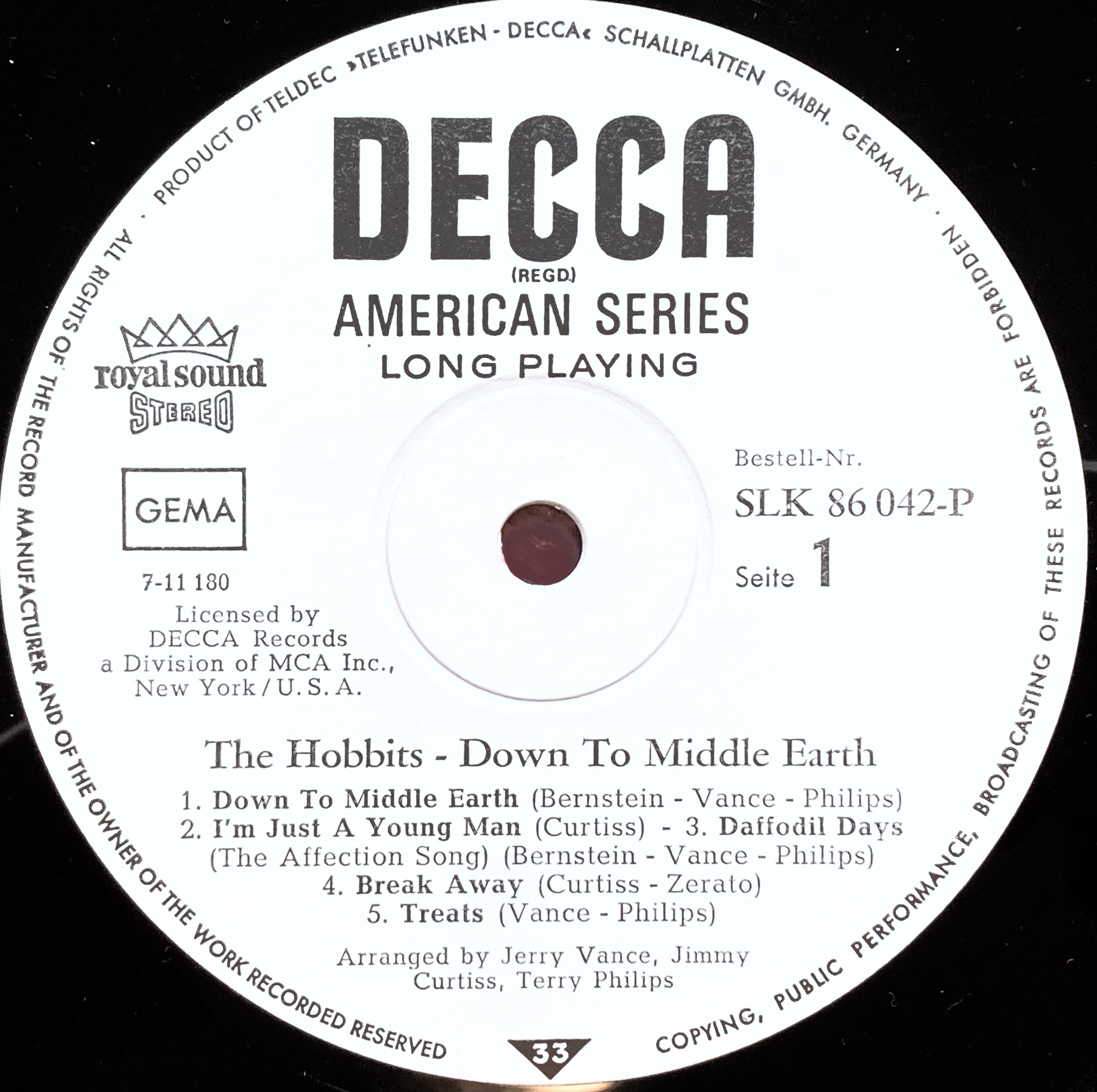 HOBBITS - Down to Middle Earth Ger-orig PROMO LP 1967 - 4