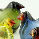Oiva Toikka (2020) Six Stylistic Sieppo Glass Birds (1)