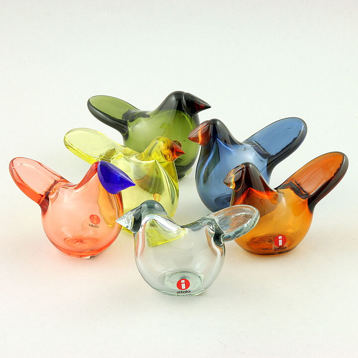 Oiva Toikka (2020) Six Stylistic Sieppo Glass Birds (1)