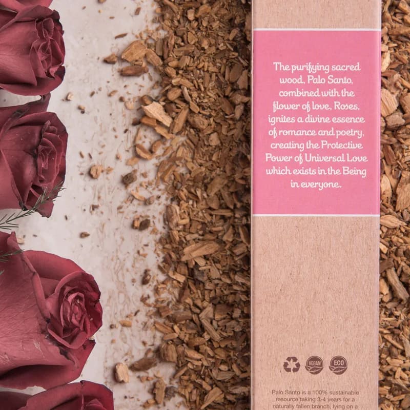 Sagrada Madre Palo Santo incense med Ros - 3