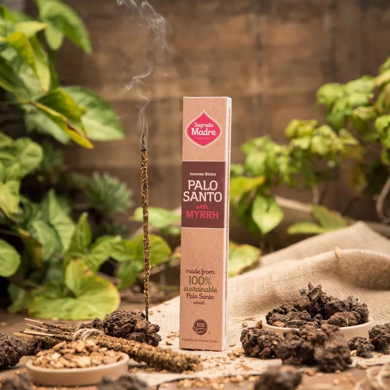 Sagrada Madre Palo Santo rökelse med myrra - 4