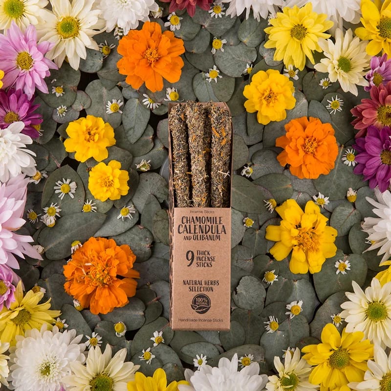 Sagrada Madre Herbal rökelse Kamomill, Calendula & Olibanum - 3
