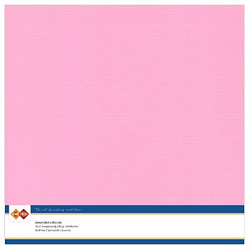 Card Deco Linen - Pink 10-p
