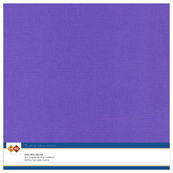 Card Deco Linen - Violet 10-p