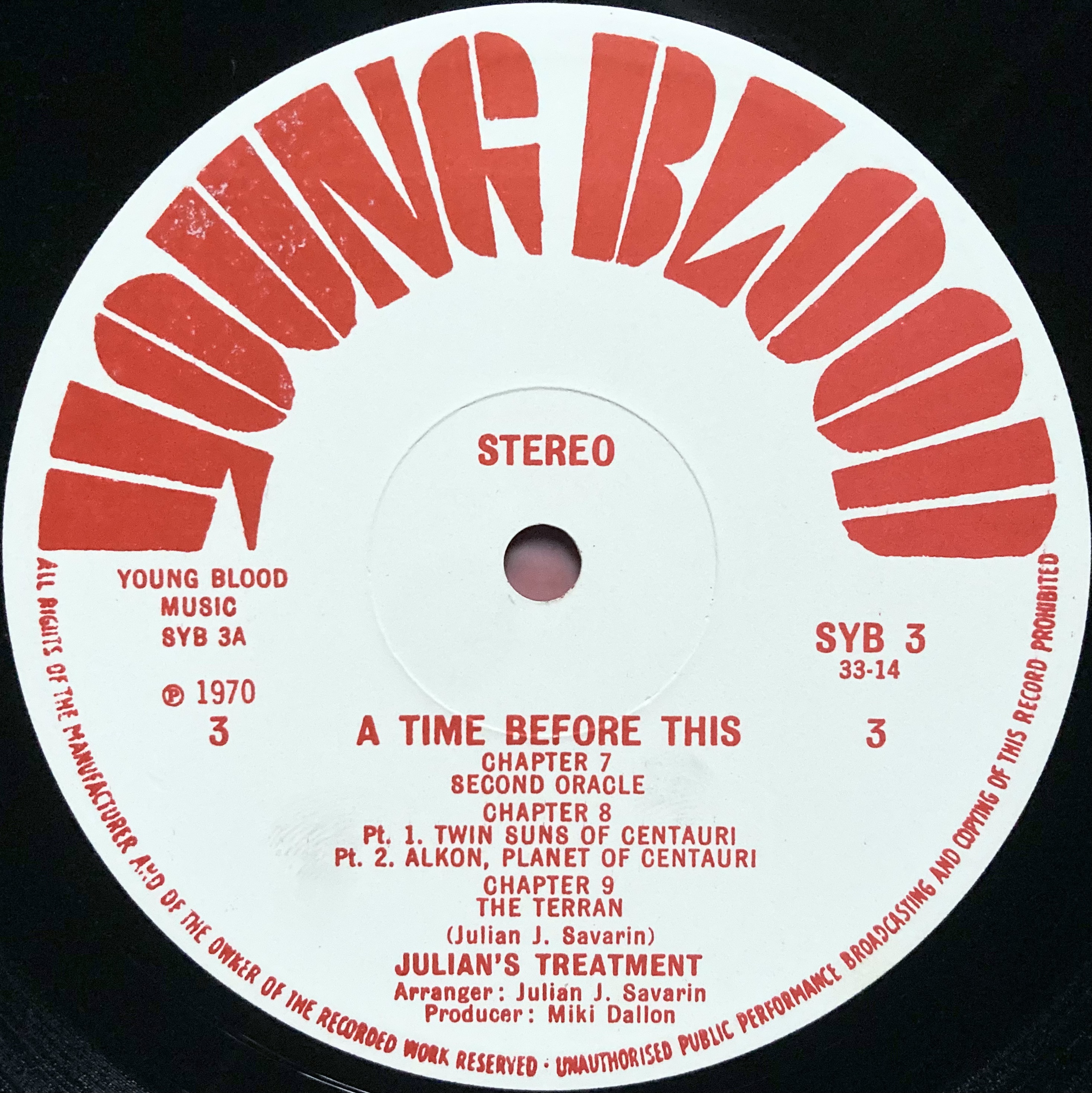 JULIAN´S TREATMENT - A time before this UK-orig LP 1970 - 8