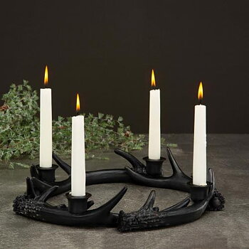 Ljusstake Renhorn 4 Ljus Rund