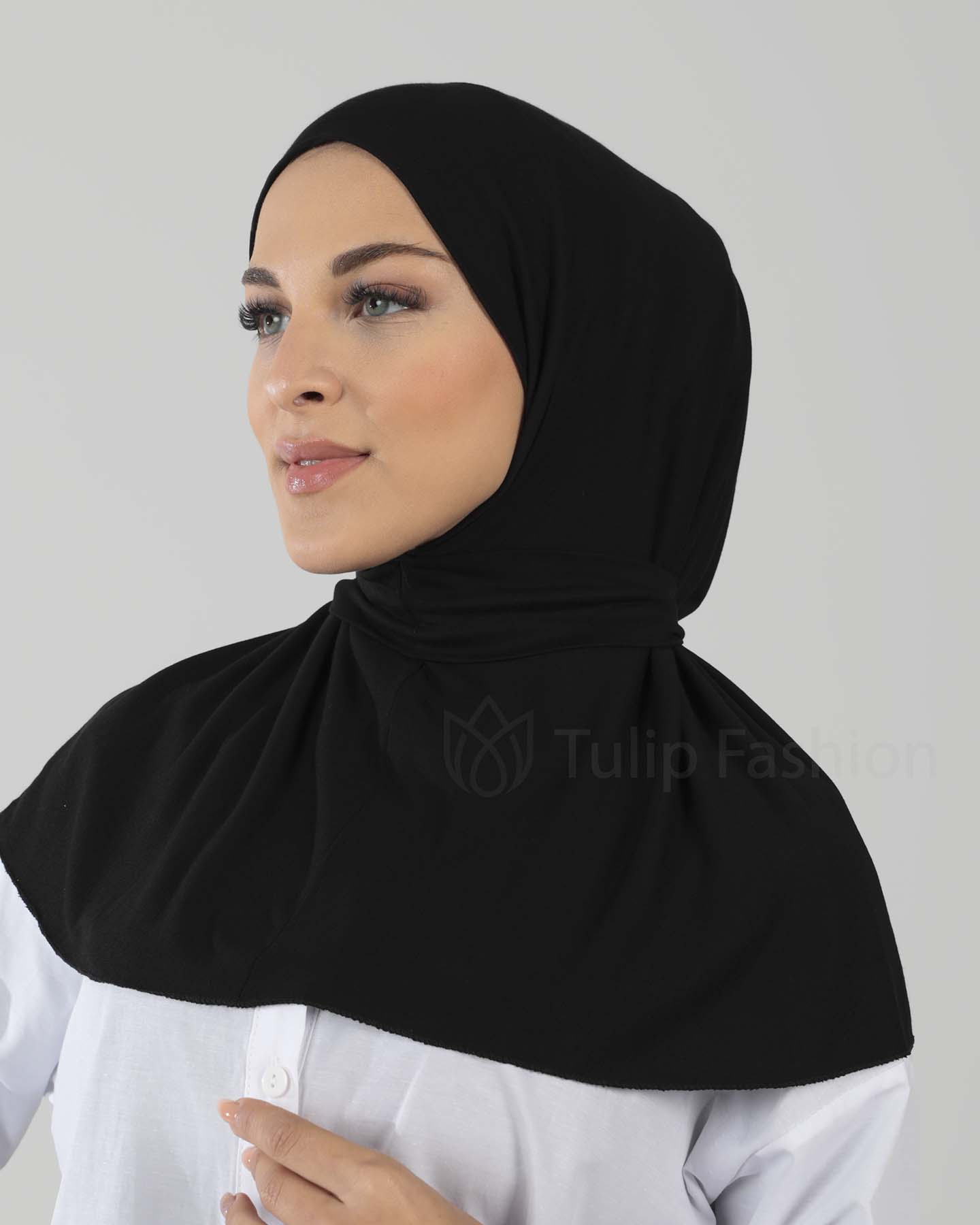 Hijab - Al Amira Instant Jersey - Black - 4