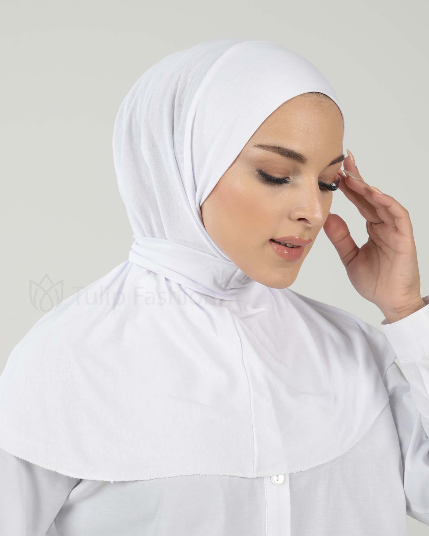 Hijab - Al Amira Instant Jersey - White - 7
