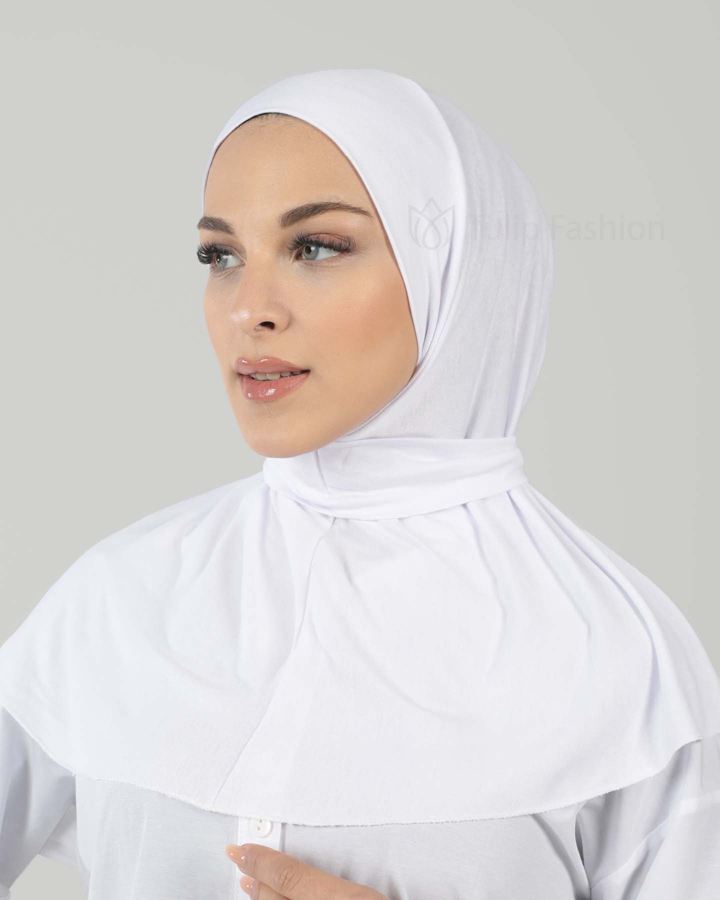 Hijab - Al Amira Instant Jersey - White - 5