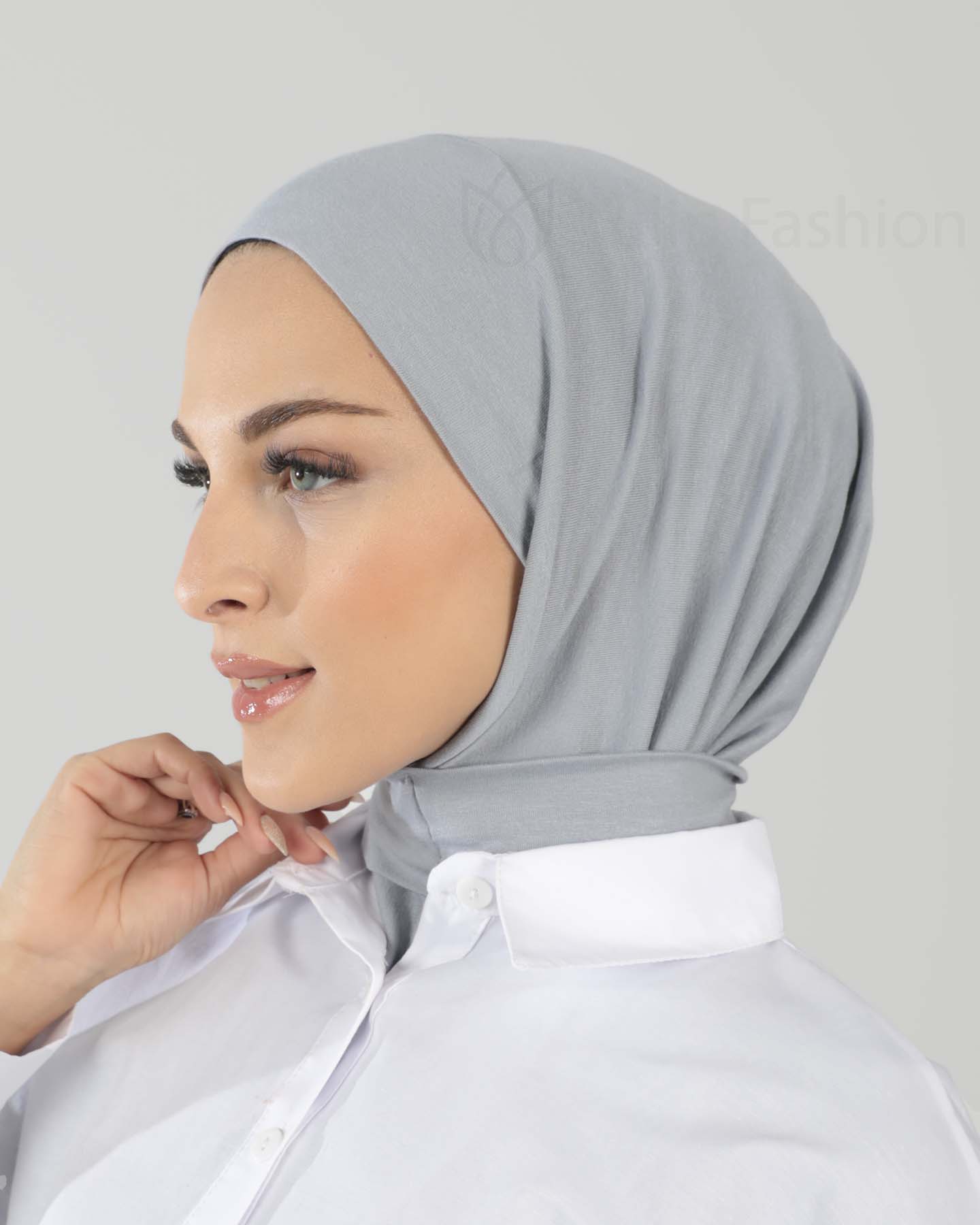Hijab - Al Amira Instant Jersey - Light Gray
