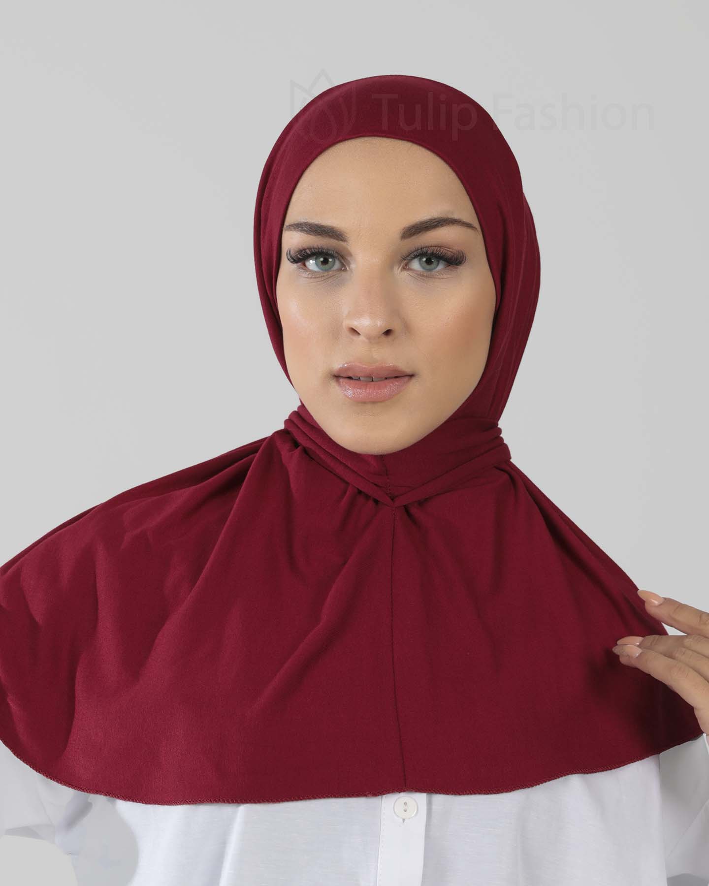 Hijab - Al Amira Instant Jersey - Maroon - 3