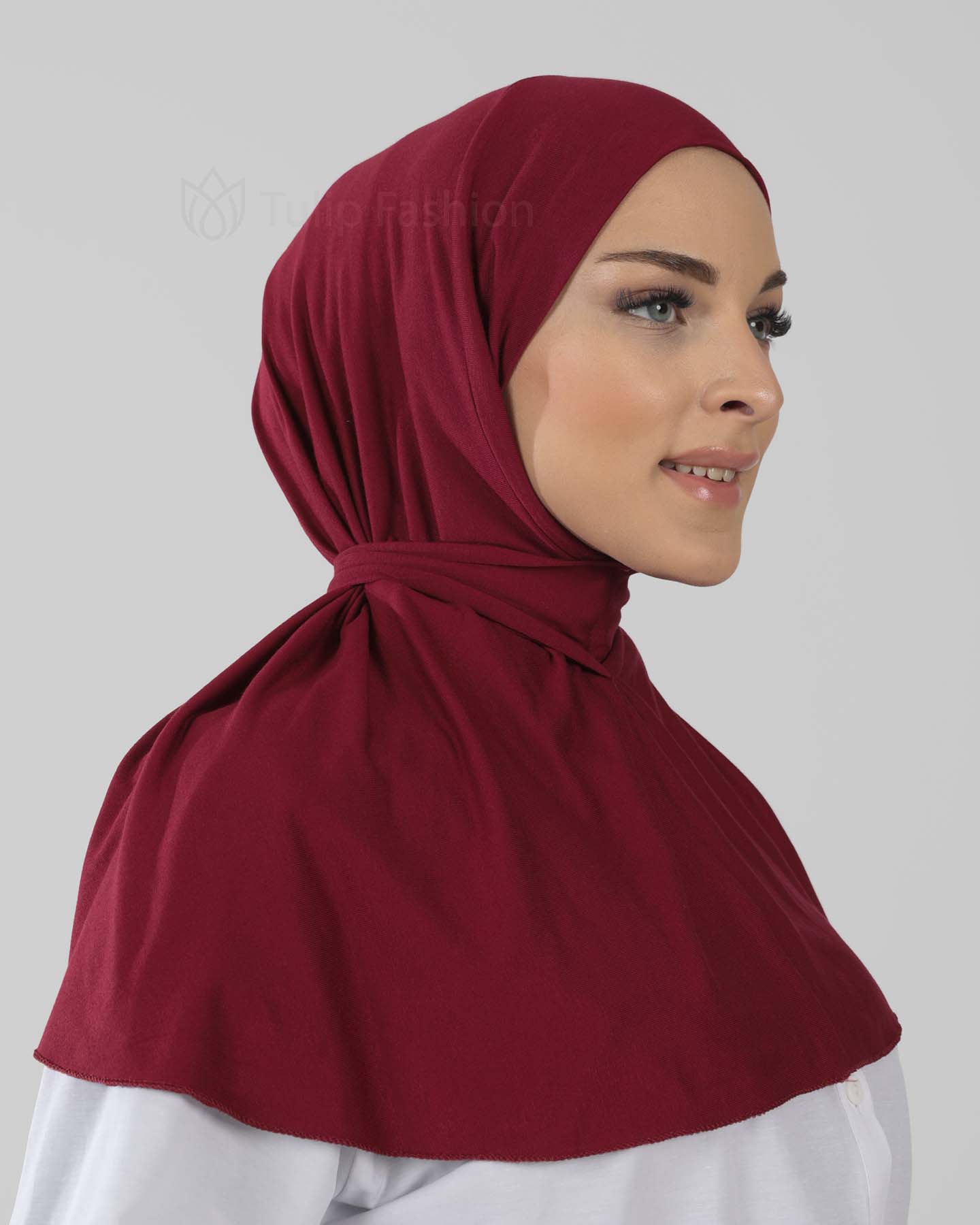 Hijab - Al Amira Instant Jersey - Maroon - 4
