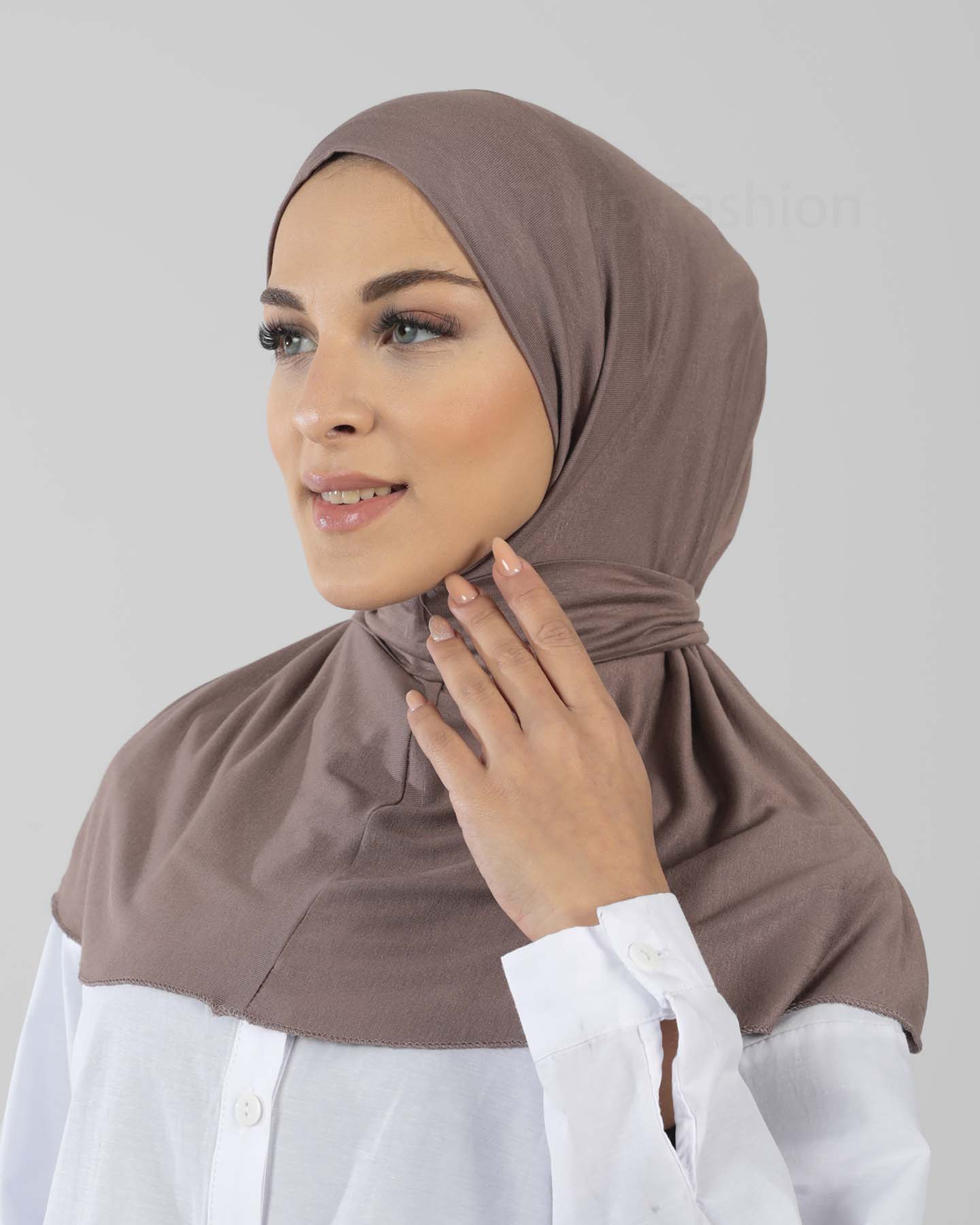 Hijab - Al Amira Instant Jersey - Cacao Brown - 3