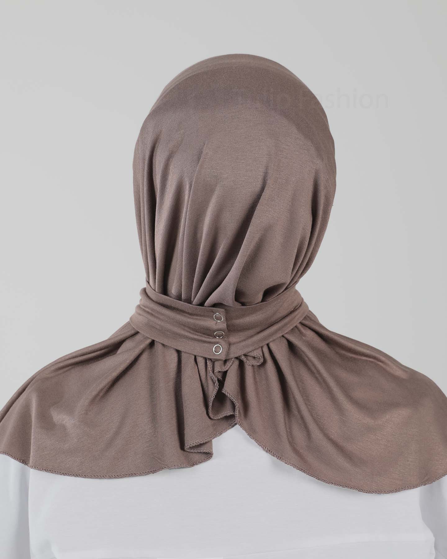 Hijab - Al Amira Instant Jersey - Cacao Brown - 5