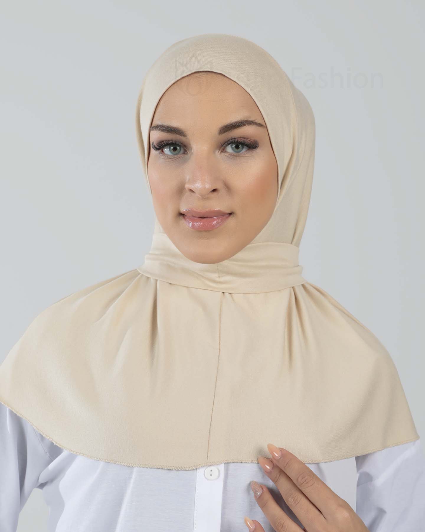 Hijab - Al Amira Instant Jersey - Light Beige - 4