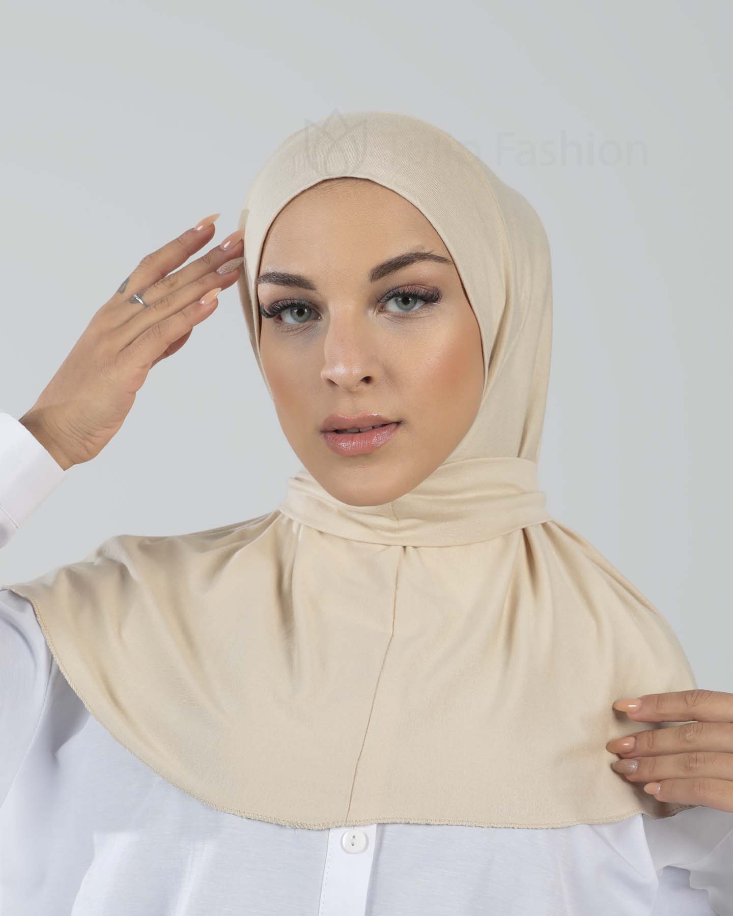 Hijab - Al Amira Instant Jersey - Light Beige - 5