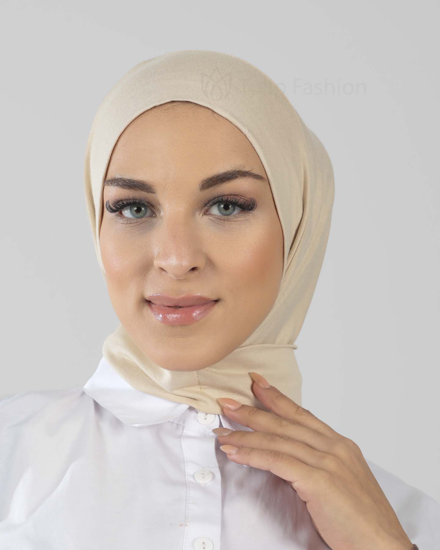 Hijab - Al Amira Instant Jersey - Light Beige - 7