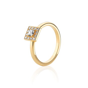 9112-2K Sten: 1×0,17 ct & 12×0,01 ct Fattning: CARM5  mittsten 0,15 ct