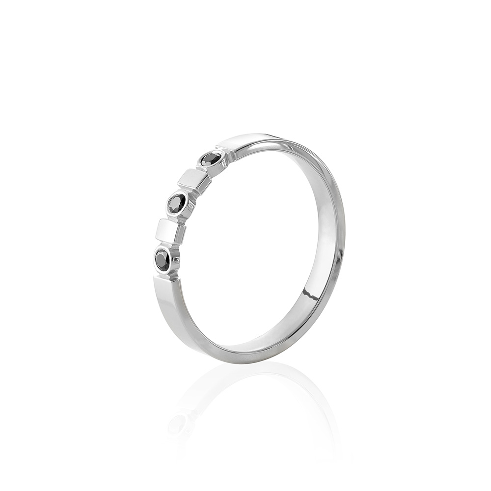 Hero-3K (svarta diamanter) Sten: 3×0,04 ct