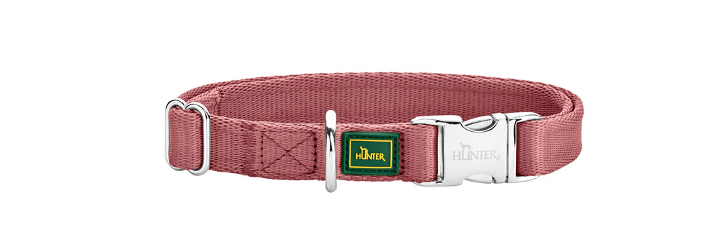 HUNTER Ställbart halsband Inari Alu-Strong pastellröd