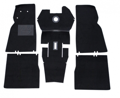 Mattsats Volvo Duett 210, Svart textil