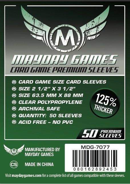 Mayday Premium Card Game Card Sleeves (63.5x88mm) - 50 pack