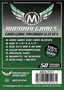 Mayday Premium Card Game Card Sleeves (63.5x88mm) - 50 pack