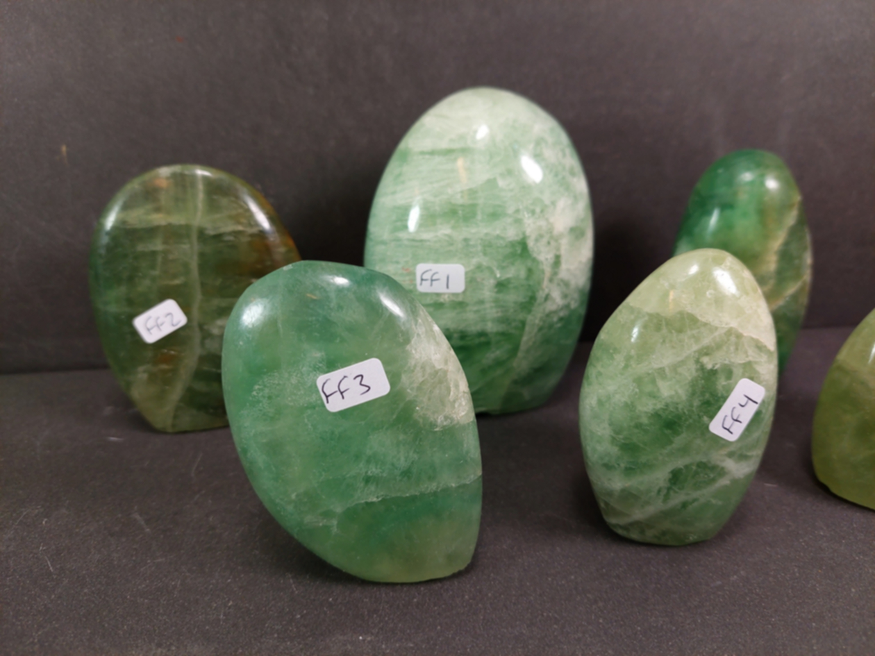Grön Fluorit Free form - 2