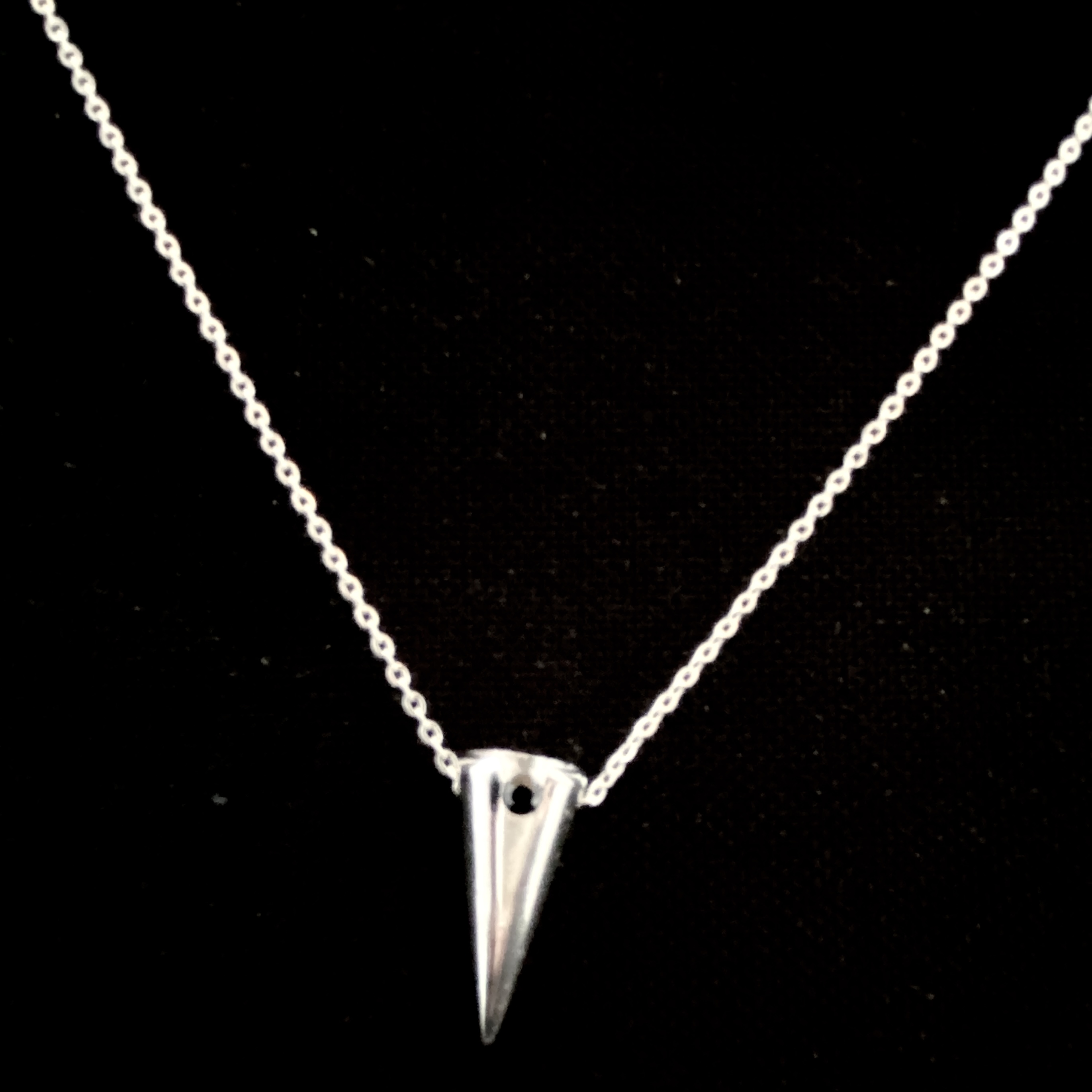 Necklace  silverchain Black Onyx - 3