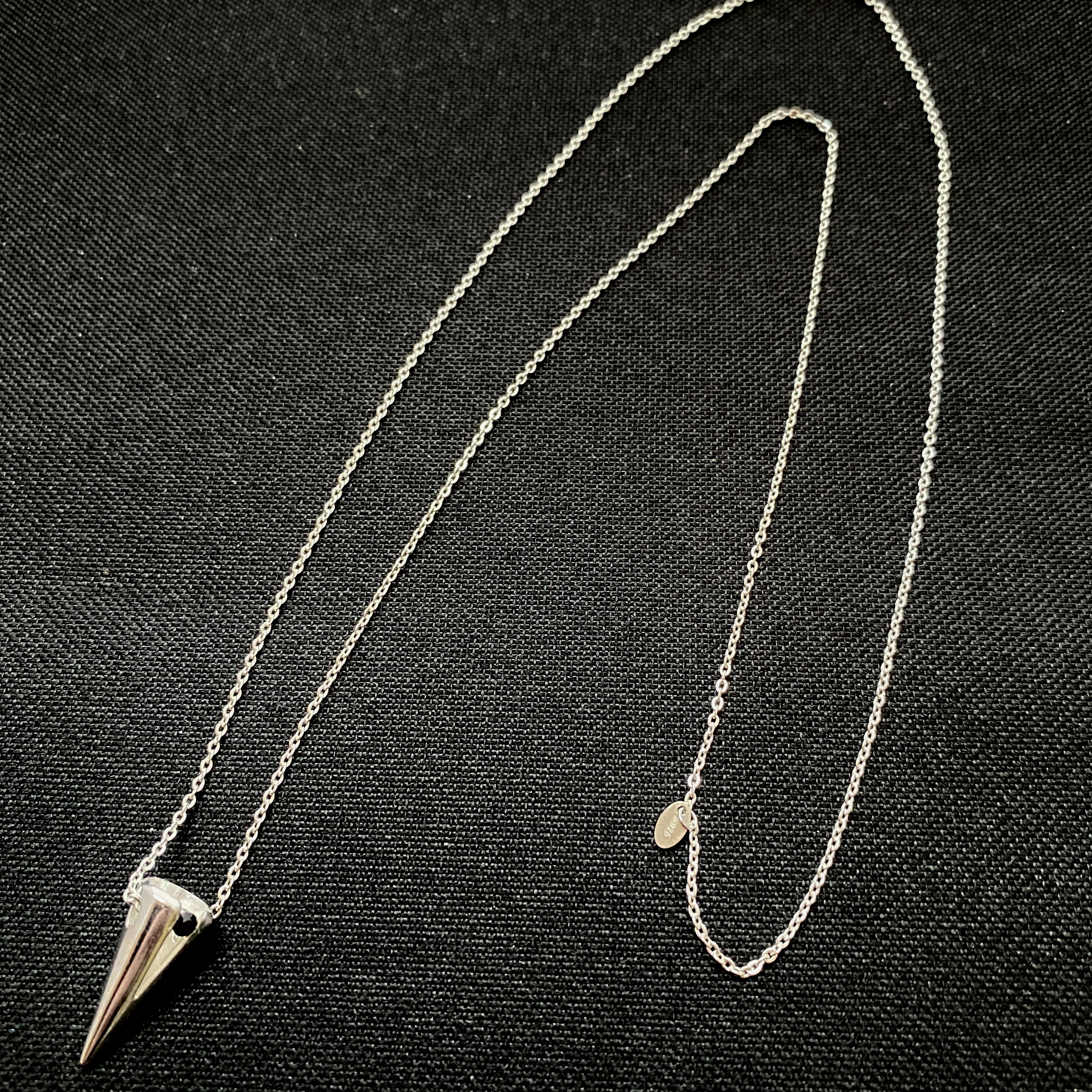 Necklace  silverchain Black Onyx - 2