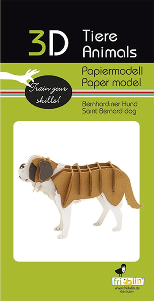 3D-pappersmodell, Sankt bernhardshund